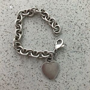 Tiffany and co Silver Heart Bracelet